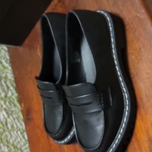 Torrid black lug loafers